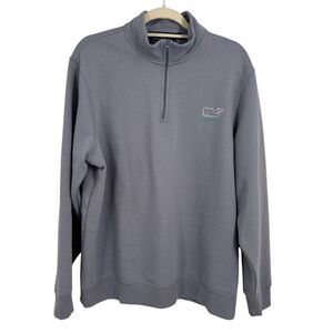 Vineyard Vines 1/4 Zip Sweatshirt Blue Size Men’s Large